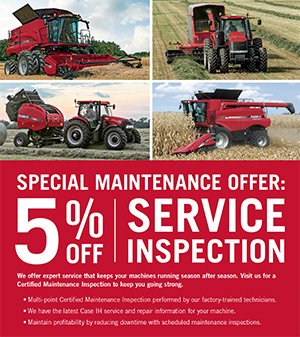 CASE IH 5% off service inspection